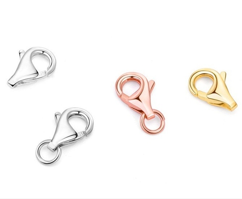 OEM ODM 18K złota klamra homara ręcznie wykonana DIY 925 sterling srebrny klamra homara