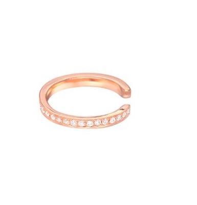Kobiety Klasyczny Tęczowy Pave Setting Kubik Zirkon 925 Sterling Srebro Ucho Manche Biżuteria
