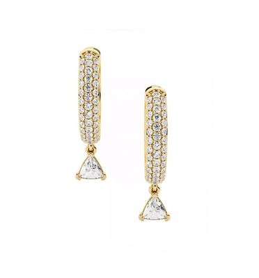 Ocenę ze strony trzeciej Kolczyk z diamentem w srebrze 925 szterlingowym z złotem różowym i 50 par MOQ