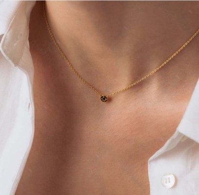 Złote 925 Sterling Silver Starburst Diamentowy Wisiorkowy Naszyjnik na Codzienne Noszenie