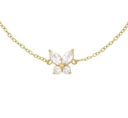 14K złota motylka bransoletka w 925 srebra z 50 sztuk MOQ