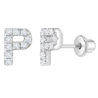 Białe kolczyki CZ Micron Pave