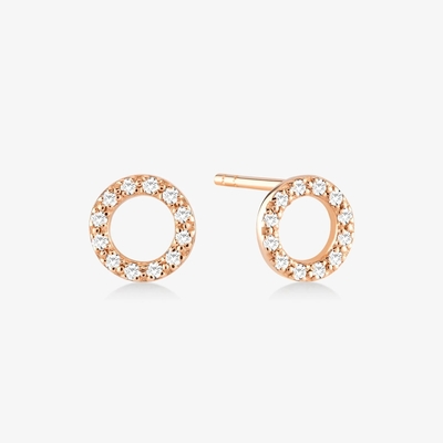 18K Złote 925 Sterling Silver Klasyczne kolczyki Stud dla dziewcząt Akcesorium mody