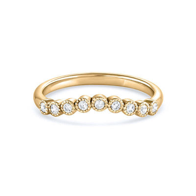 Classic Design Contour Band Gold Plated 925 Sterling Silver Ring for Women Best Seller