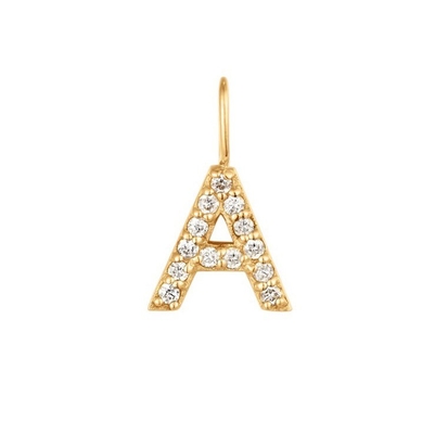 Bez niklu 925 Sterling Silver Letter Diamentowy naszyjnik popularny początkowy urok
