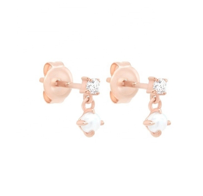 Matka białych pereł 925 Sterling Silver Drop Kobietowe ręcznie wykonane kolczyki dla dziewcząt