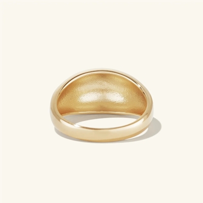 Odważny projekt 925 Sterling Silver Dome Ring