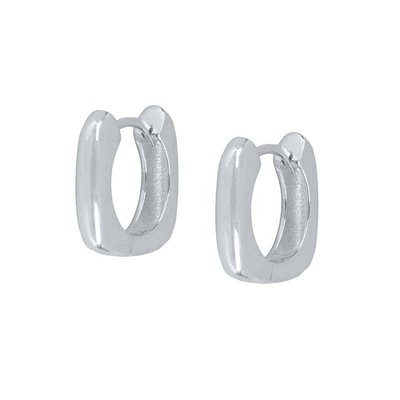 Złoty krążek Huggie Sterling Silver 925 biżuteria dla kobiet dziewczyny