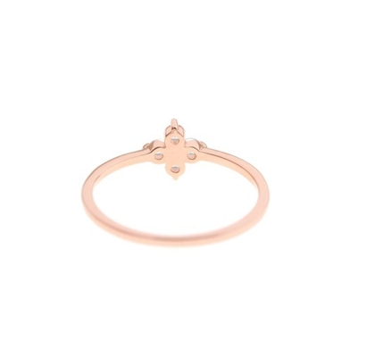 Elegantnie 18K złoto Vermeil cztery topazy kamienie szlachetne Kwiat 925 Sterling srebrne pierścienie