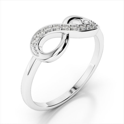Ręcznie wykonane pierścienie dla kobiet Infinity 925 Sterling Silver