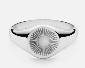 18K złoto pokryte na zamówienie grawerowane pieczęć 925 Sterling srebra Unisex piękne klejnoty pierścienie