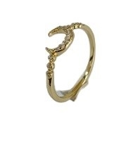 Mężczyźni z srebra 925 Custom Moon Ring z 14k 18k 24k złotem z Brazylii 2022
