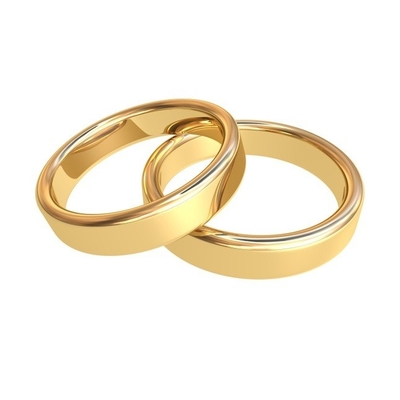 Wielkość US 5 Custom Design Komfort Fit Złote Złote Plain Silver Wedding Rings for No Stone