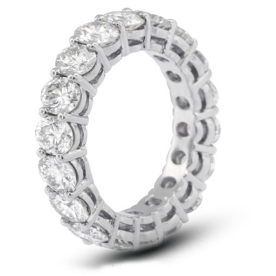 925 srebra szterlingu 4 mm CZ Eternity Band Ring Eco-Friendly