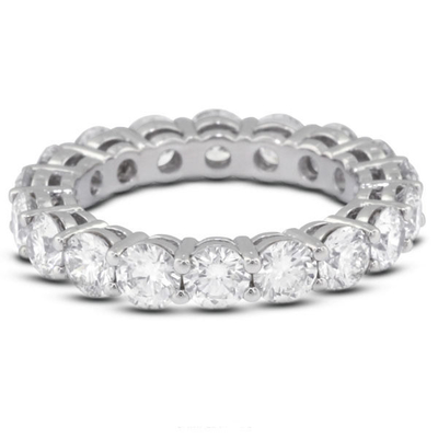 925 srebra szterlingu 4 mm CZ Eternity Band Ring Eco-Friendly