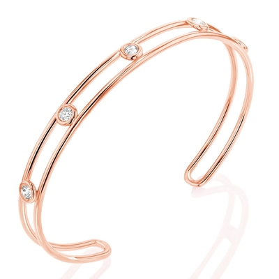 Platynowy Diamentowy Kubiczny Zirconia Bracelet szerokość 6mm CZ Bracelet