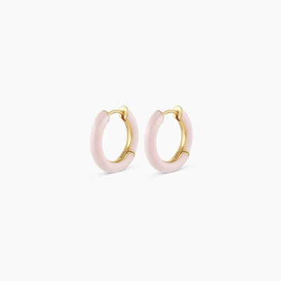 Zastosowane logo Chunky 18K Złoty Hoop Turkusowy Emazel Kolor 925 Sterling Silver Huggies Kolczyki