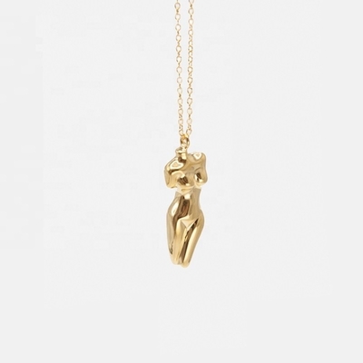 925 Sterling Silver Venus Kobiety Body Pendant Naszyjnik Dostosowany do Twojego stroju