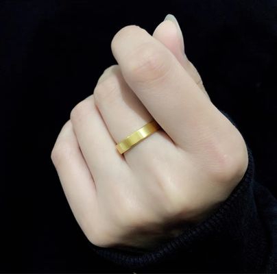 Custom Design Comfort Fit 14K Gold Plated Plain Wedding Rings and Engagement Bands