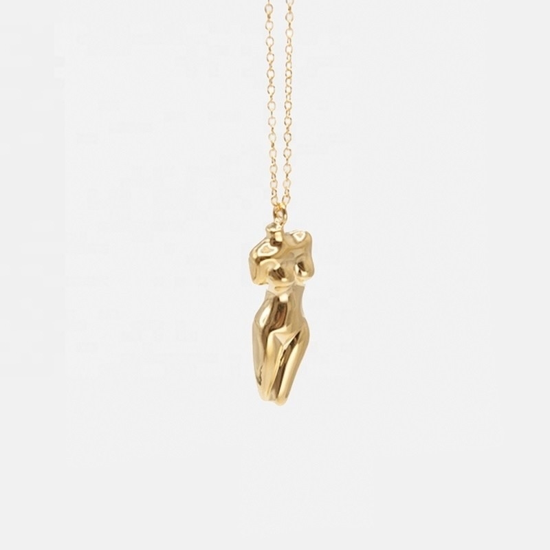 925 Sterling Silver Venus Kobiety Body Pendant Naszyjnik Dostosowany do Twojego stroju