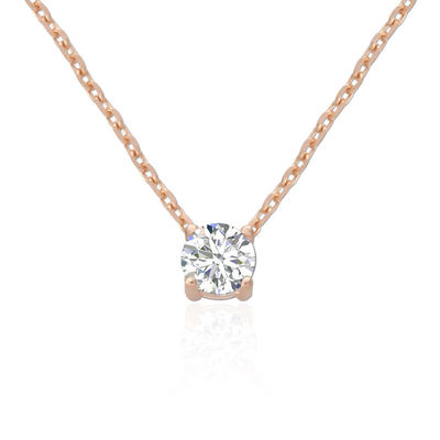 ODM 8mm Sterling Silver Chain Clear CZ 18k Gold Plated Chain