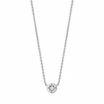 Złote 925 Sterling Silver Starburst Diamentowy Wisiorkowy Naszyjnik na Codzienne Noszenie