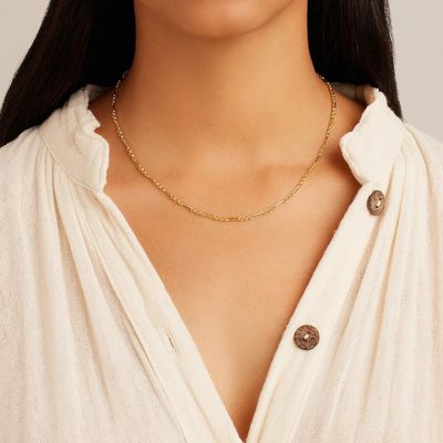 18in 925 Sterling Silver Chain Necklace 2,2mm szerokość 18K Gold Chain Necklace