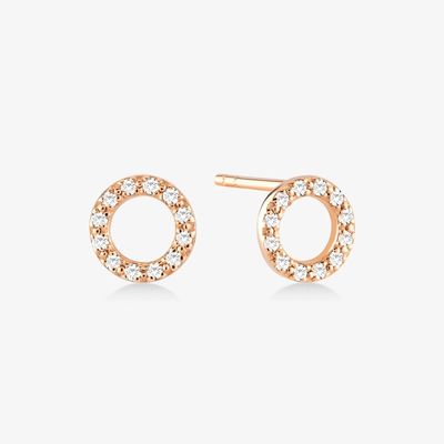 18K Złote 925 Sterling Silver Klasyczne kolczyki Stud dla dziewcząt Akcesorium mody