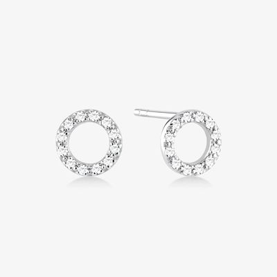 18K Złote 925 Sterling Silver Klasyczne kolczyki Stud dla dziewcząt Akcesorium mody