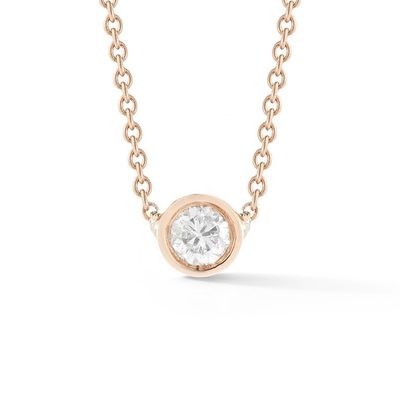 Simple 925 Sterling Silver Solitaire Diamentowy Naszyjnik CZ w rozmiarach kamiennych 7mm/10mm/15mm