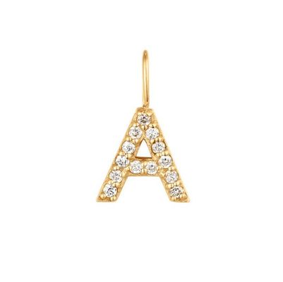 Bez niklu 925 Sterling Silver Letter Diamentowy naszyjnik popularny początkowy urok