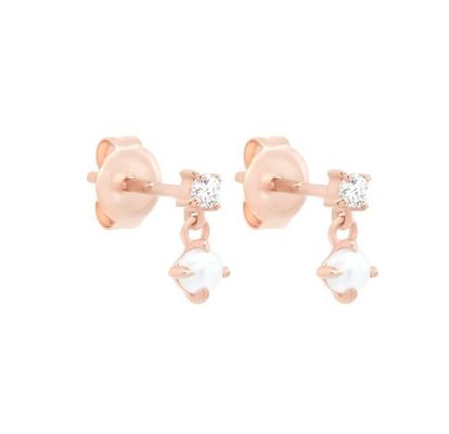 Matka białych pereł 925 Sterling Silver Drop Kobietowe ręcznie wykonane kolczyki dla dziewcząt