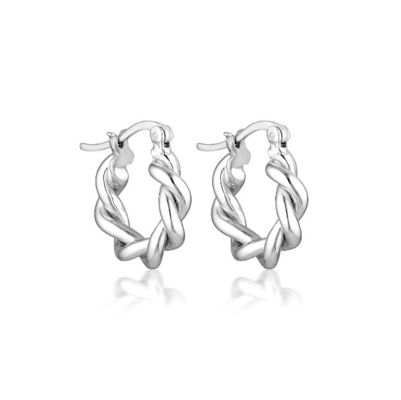 15 mm Skręcony Chunky Hoop Pustki Kobiety Mody Kolczyki biżuteria