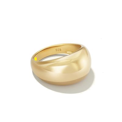 Odważny projekt 925 Sterling Silver Dome Ring