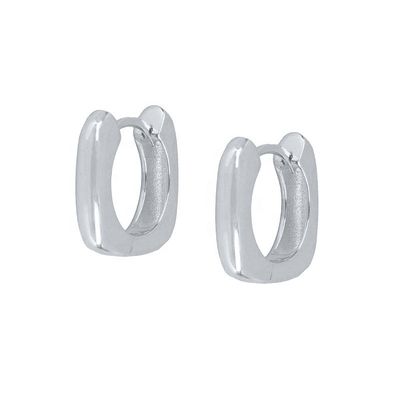 Złoty krążek Huggie Sterling Silver 925 biżuteria dla kobiet dziewczyny