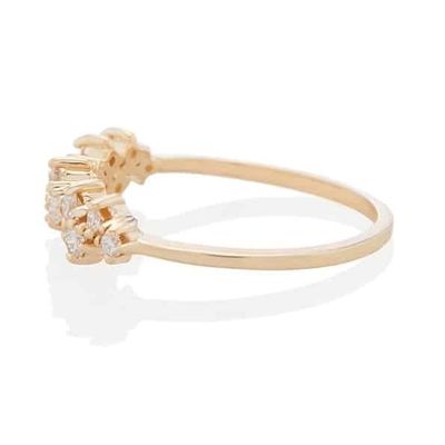 925 Srebrny biżuteria z prądem Mini Clear CZ Band Rings for Women Sterling