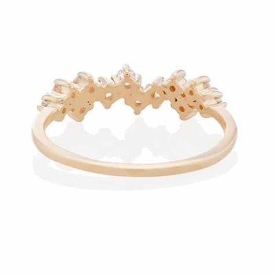 925 Srebrny biżuteria z prądem Mini Clear CZ Band Rings for Women Sterling