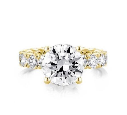 18K złoto biały cyrkon Eternity Band 925 Sterling Silver Pierścienie zaręczynowe