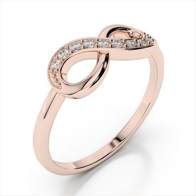 Ręcznie wykonane pierścienie dla kobiet Infinity 925 Sterling Silver