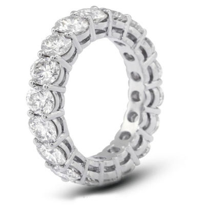 925 srebra szterlingu 4 mm CZ Eternity Band Ring Eco-Friendly