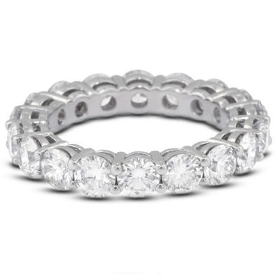 925 srebra szterlingu 4 mm CZ Eternity Band Ring Eco-Friendly
