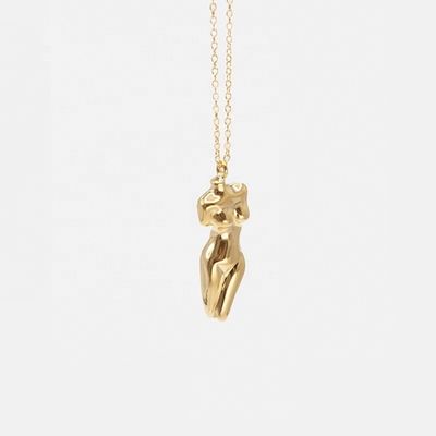 925 Sterling Silver Venus Kobiety Body Pendant Naszyjnik Dostosowany do Twojego stroju