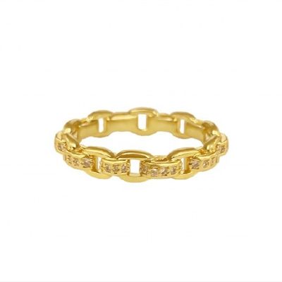 Łańcuch 18K złota delikatny indywidualny Super Fairy 925 Sterling Silver Ring