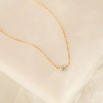 Kobiety OEM / ODM 925 Sterling Silver Naszyjnik bez głównego kamienia
