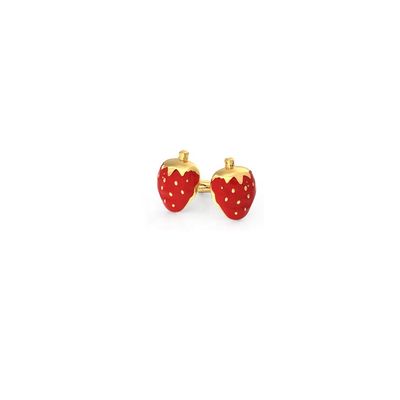 925 Sterling Silver Strawberry Stud Ogrzebienia dla dzieci 92,5% Czystość